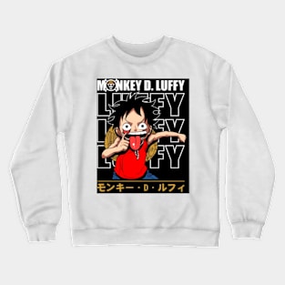 monkey d luffy one piece anime manga Crewneck Sweatshirt